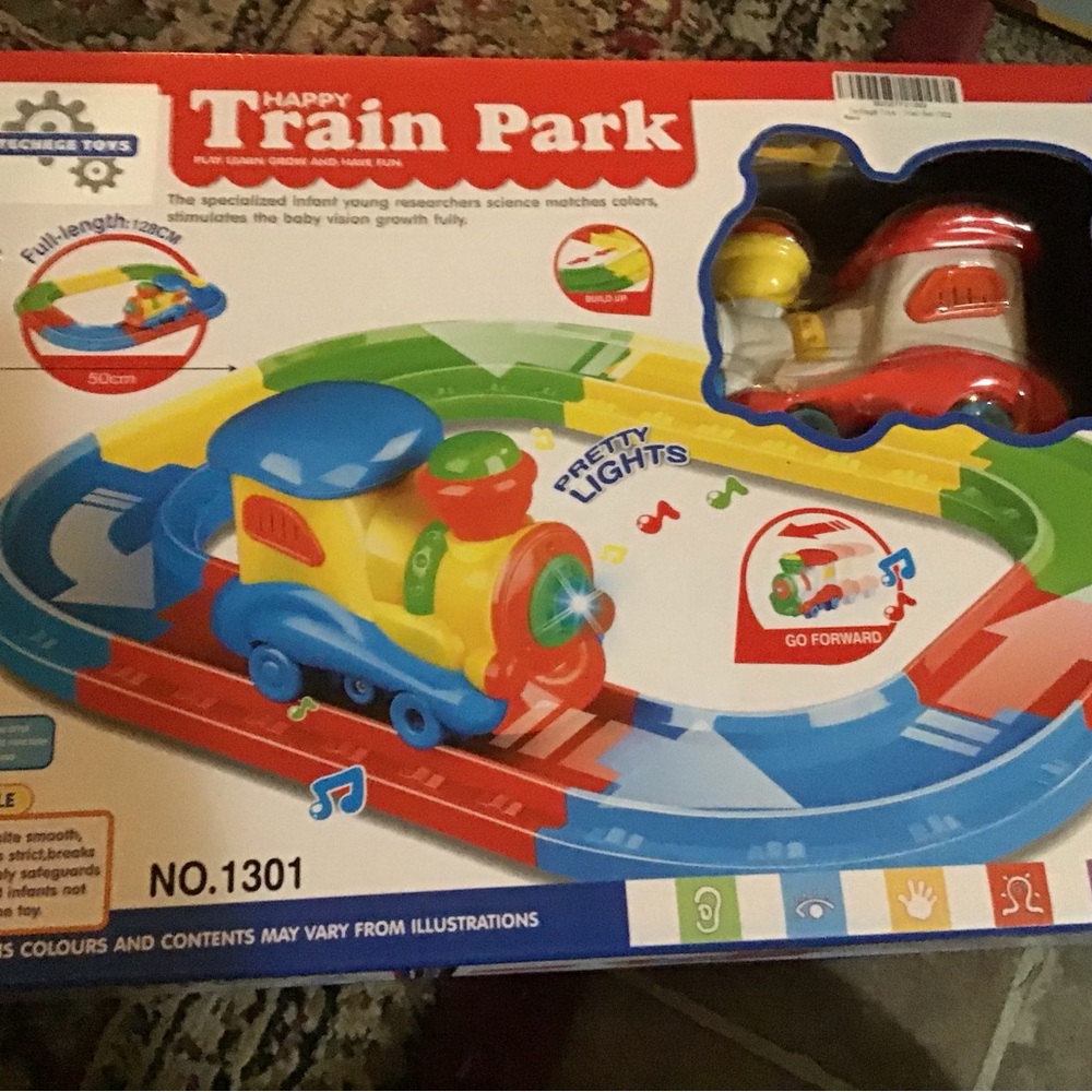 Source Unknown Happy Train Park with Lights